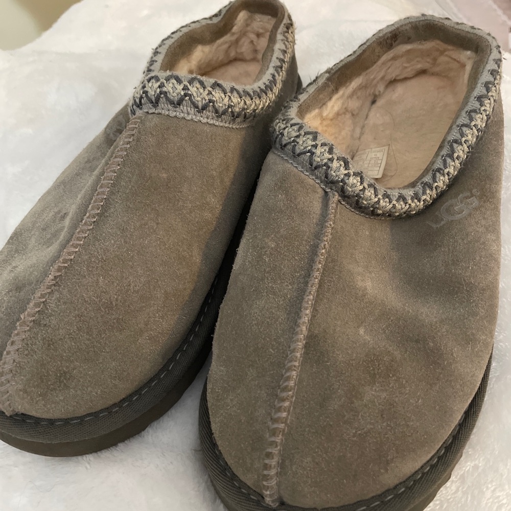 Gray UGG slippers